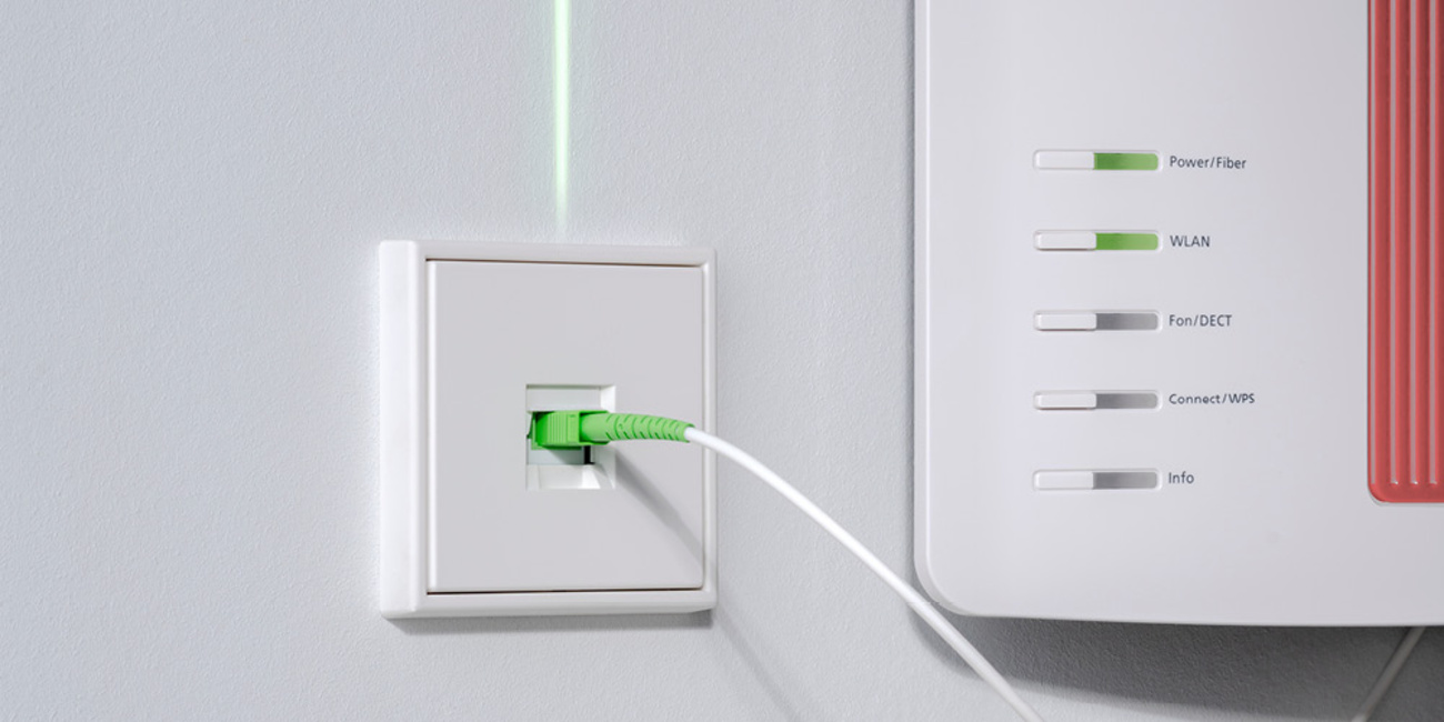 Die neuen Glasfaser-Anschlussdosen bei O&M Elektropartner GbR in Waltershausen